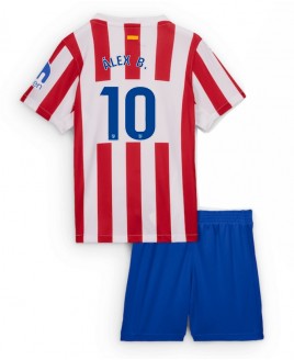 Günstige Atletico Madrid Alex Baena #10 Heimtrikotsatz Kinder 2025-26 Kurzarm (+ Kurze Hosen)